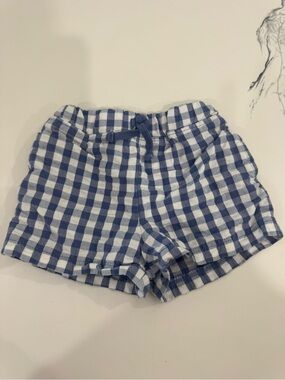 Kendi Blue and White Gingham Baby/Toddler Shorts